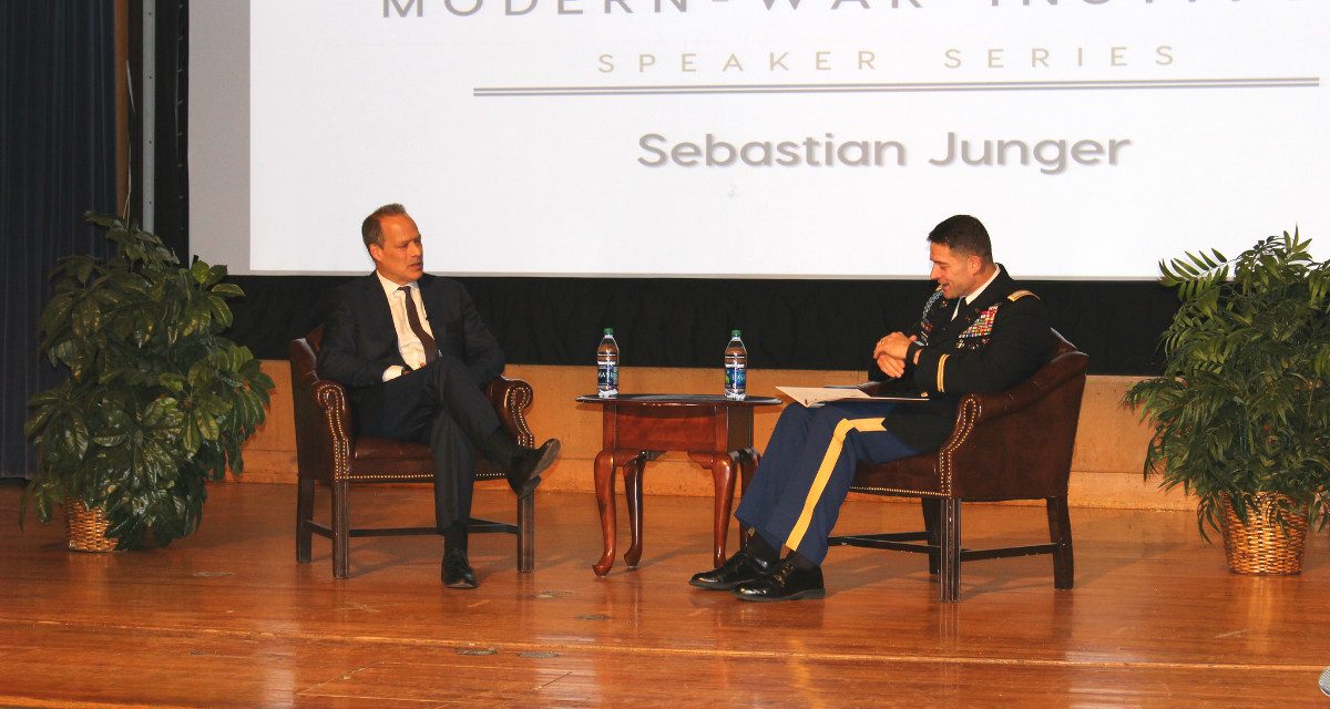 Sebastian Junger Talks about Syria, ISIS, Leadership and Identity Issues with Cadets