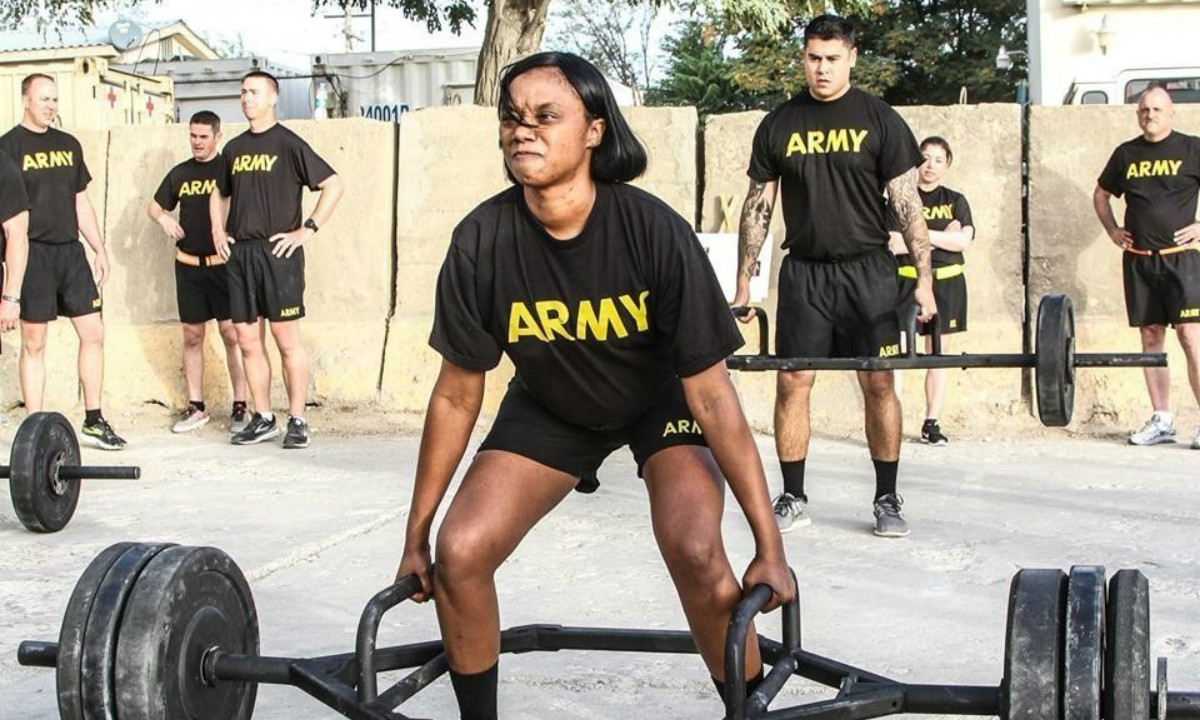 Army Female Run Chart